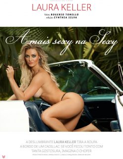 Laura Keller pelada na revista Sexy